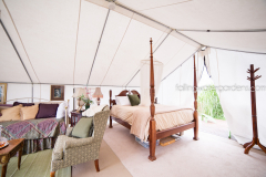 Interior of Glamping Tent